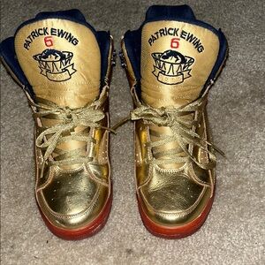 Patrick Ewing Eclipse gold medal basketball sneakers